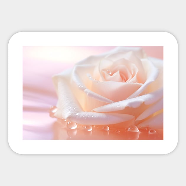 Rose Flower Petal Nature Serene Tranquil Sticker by Cubebox